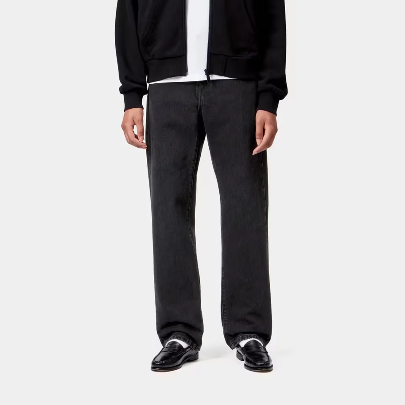 Carhartt WIP Womens Noxon Pant Black Stone Washed - Image 4