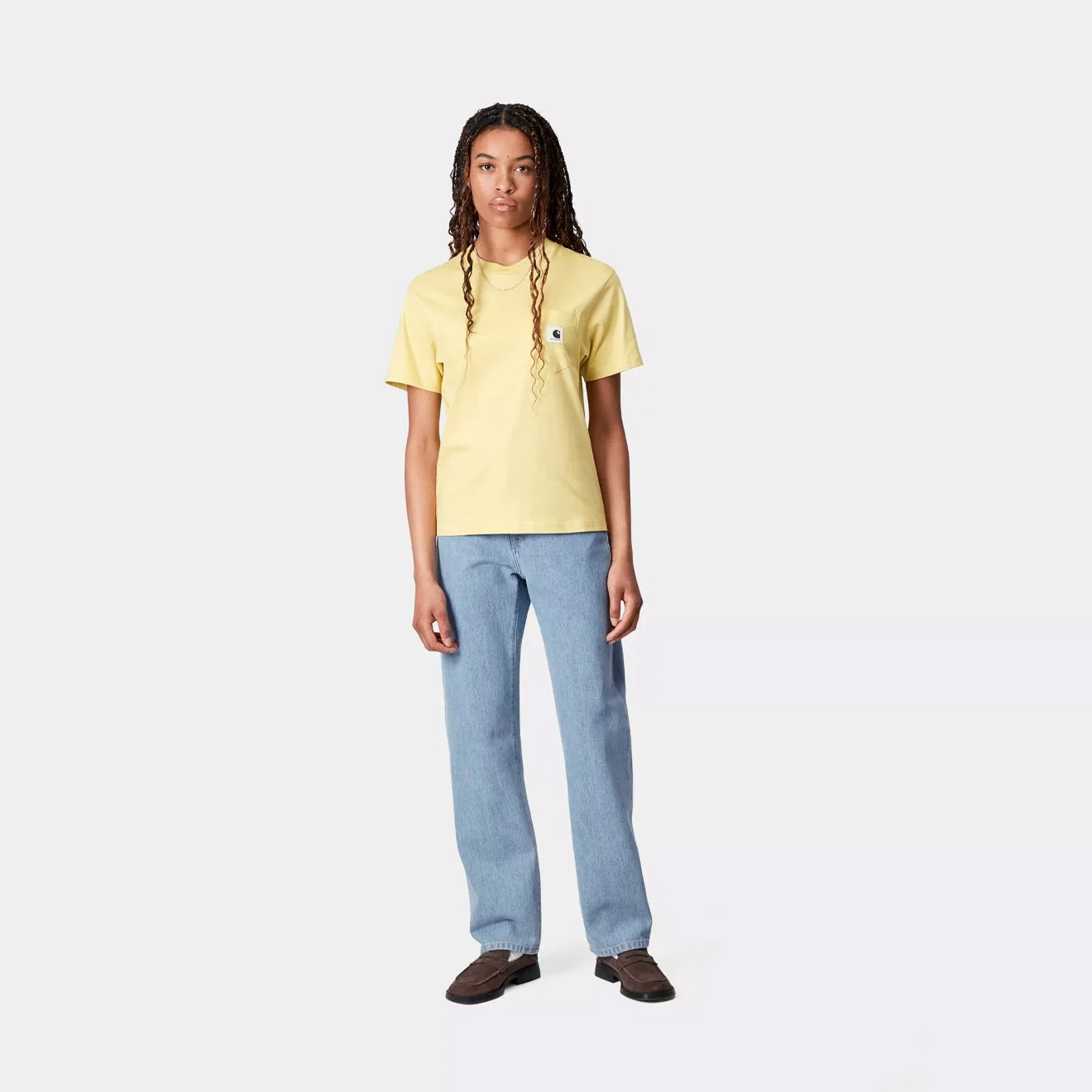 Carhartt WIP Womens Noxon Pant Blue Stone Bleached - Image 3