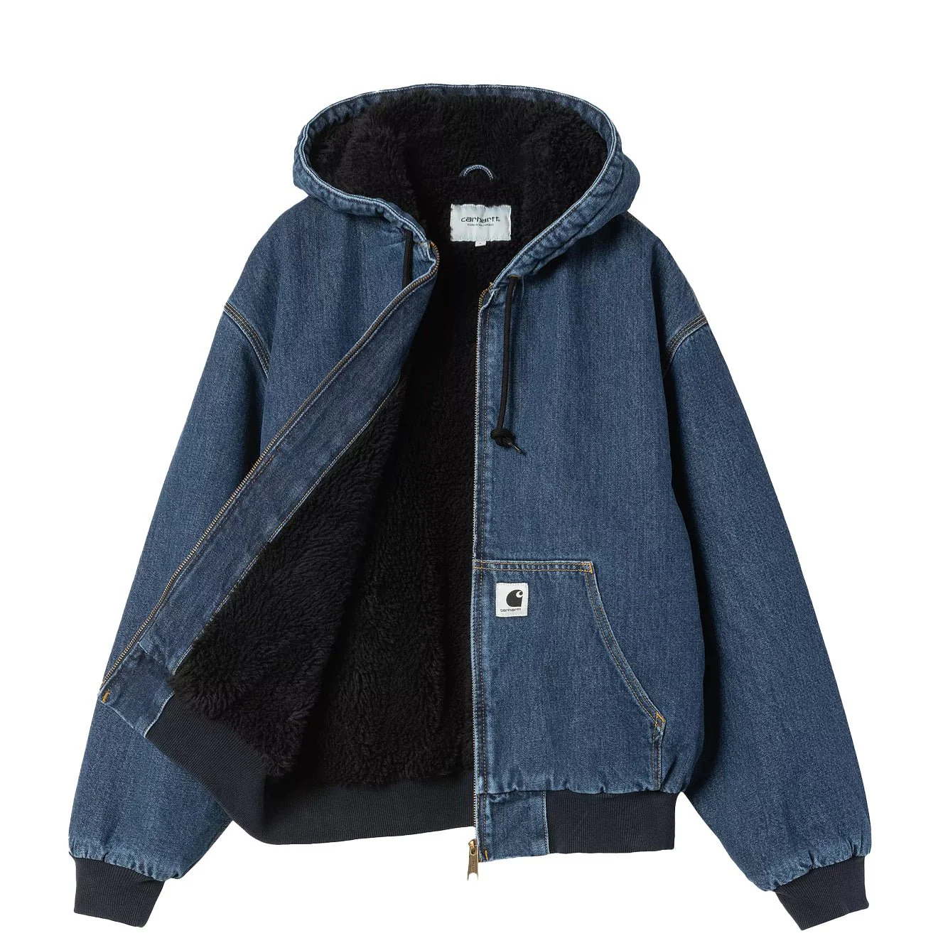 Carhartt WIP Womens OG Active Jacket Blue Stone Washed - Image 2