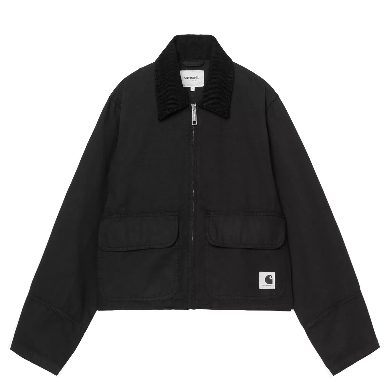Carhartt WIP Womens Prescott Jacket Black / Black Garment Dyed