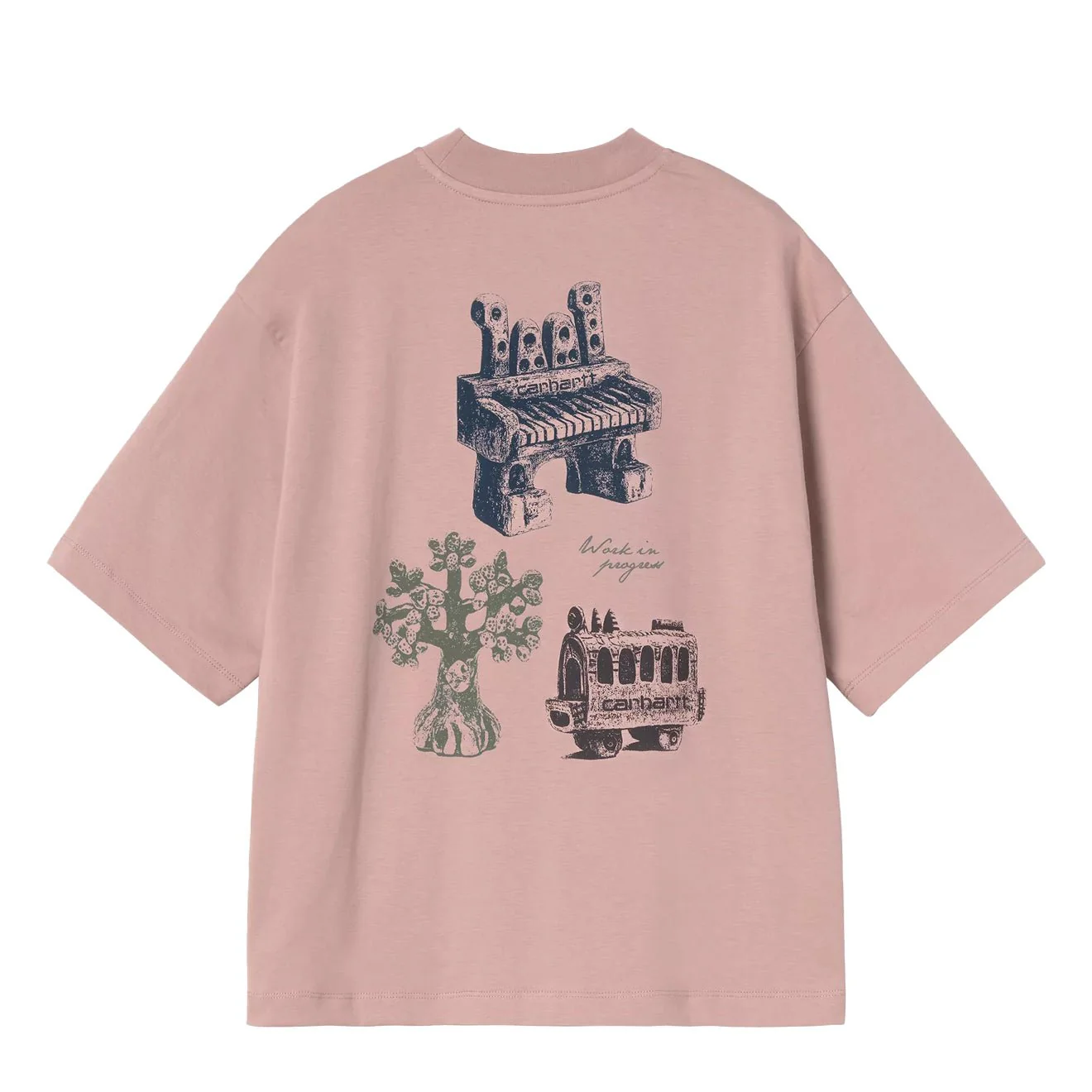 Carhartt WIP Womens S/S Forma T-Shirt Gentle Pink - Image 2