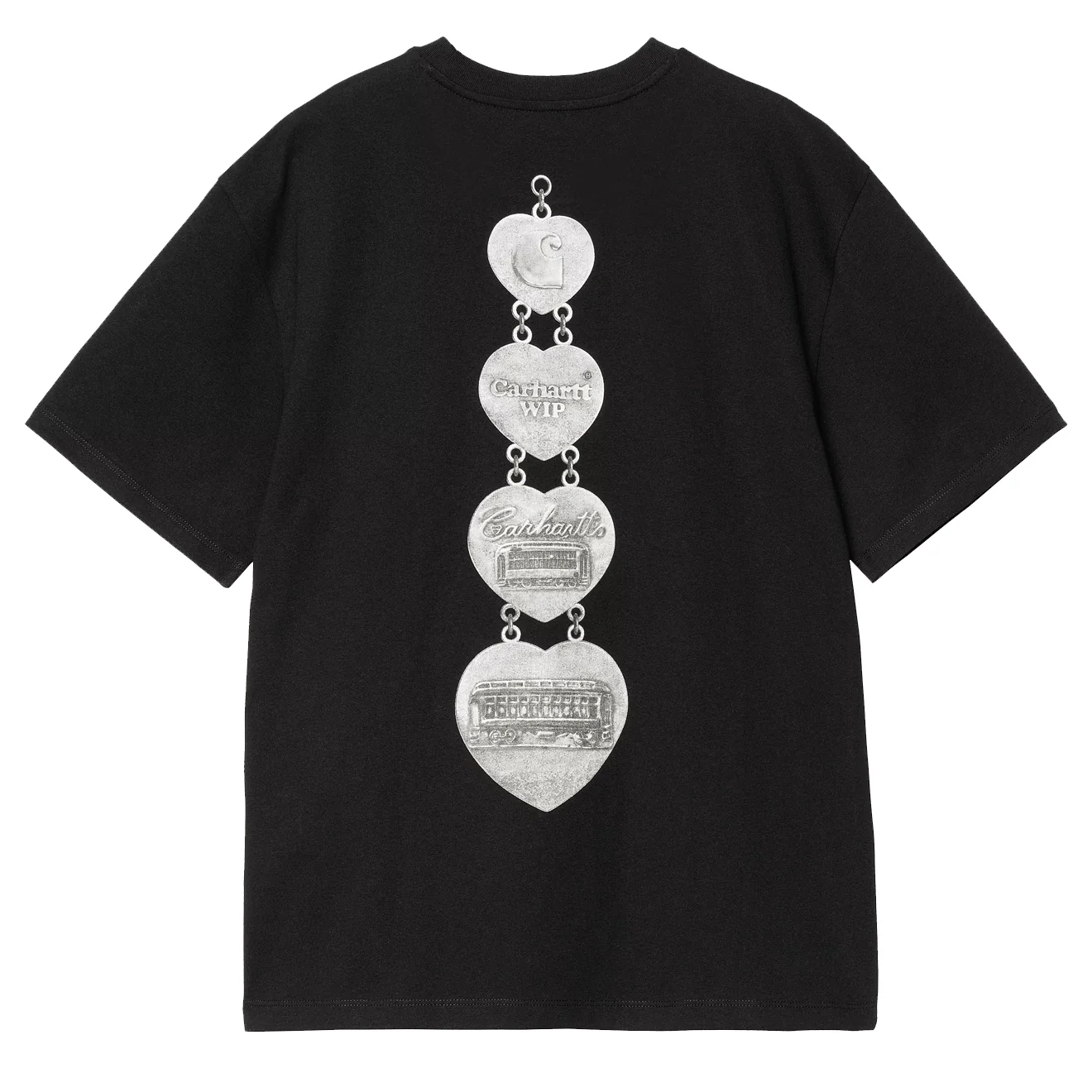 Carhartt WIP Womens S/S Hartt Chain T-Shirt Black - Image 2
