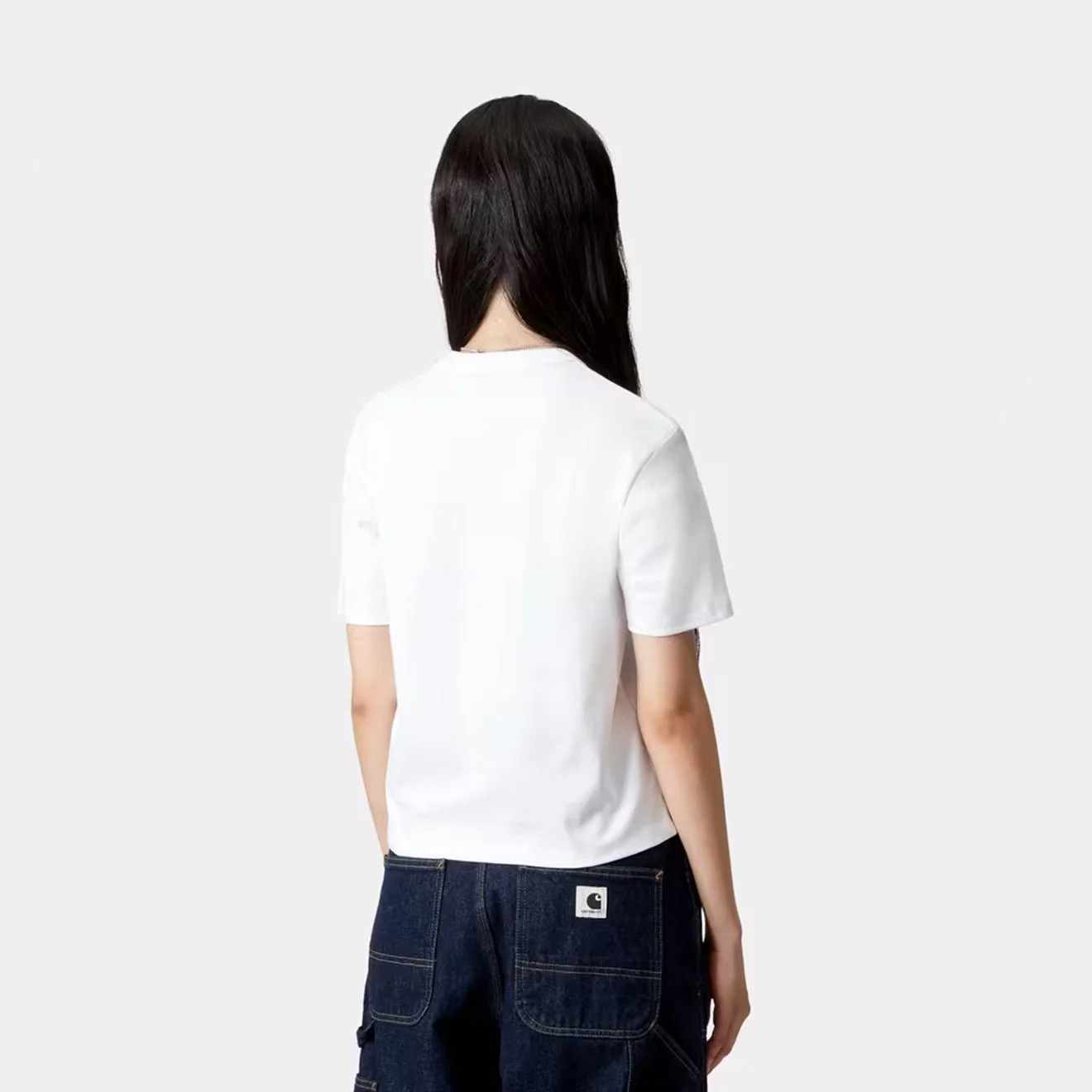Carhartt WIP Womens S/S Luca T-Shirt White - Image 4