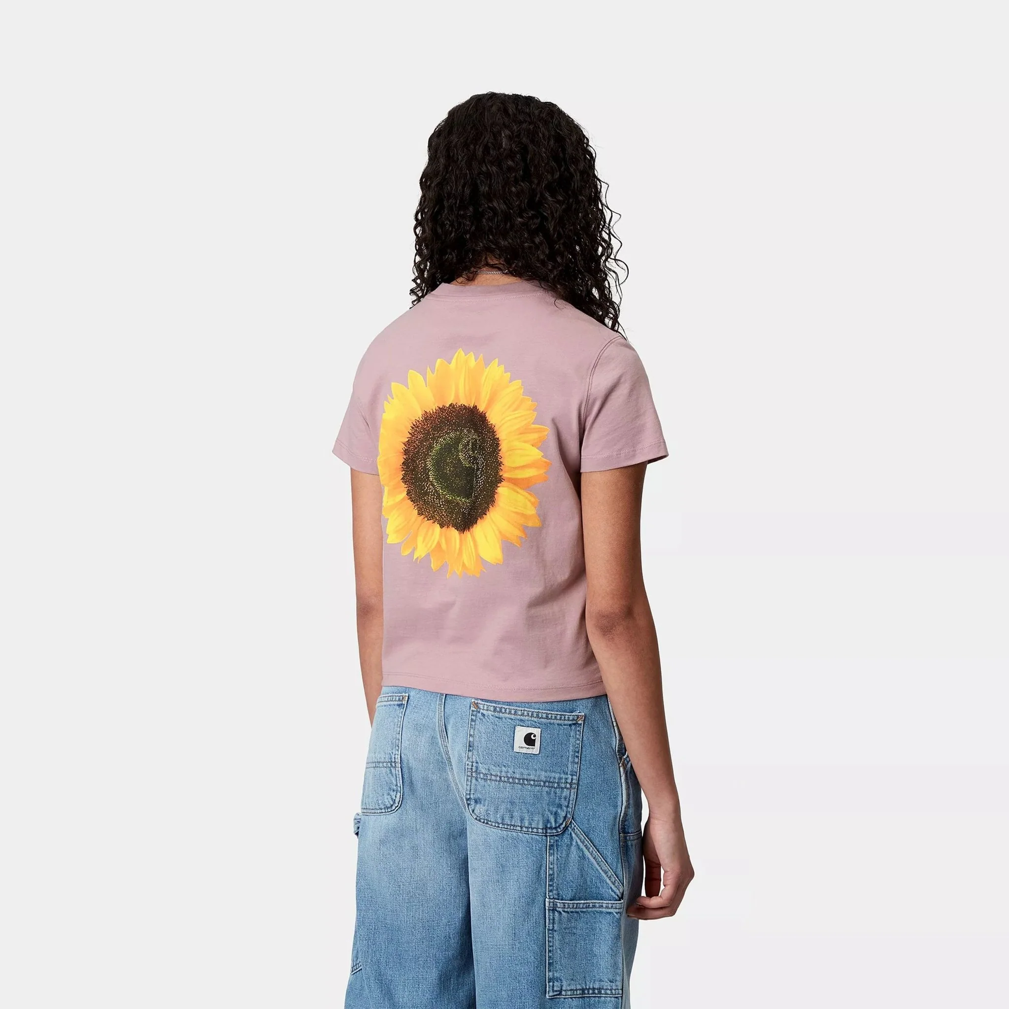 Carhartt WIP Womens S/S Sunflower T-Shirt Hortensia - Image 3