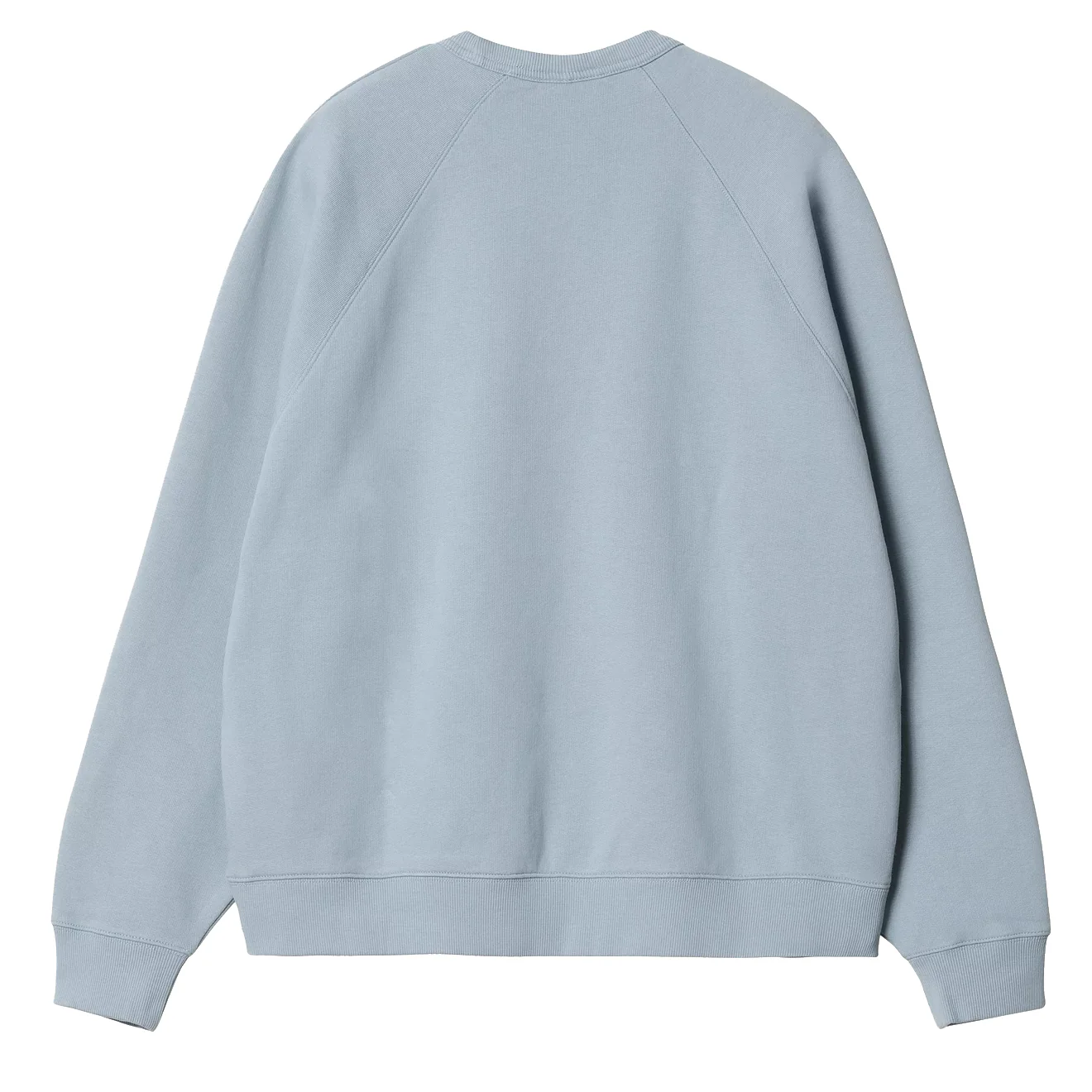 Carhartt WIP Womens Signature Sweat Dusty Ice / White - Image 2