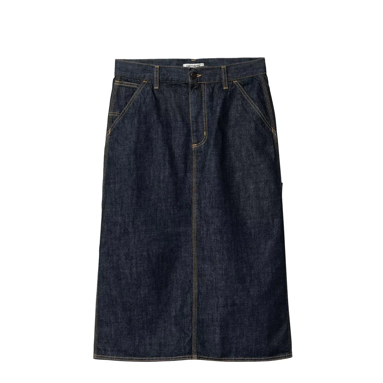 Carhartt WIP Womens Single Knee Skirt Blue Rinsed