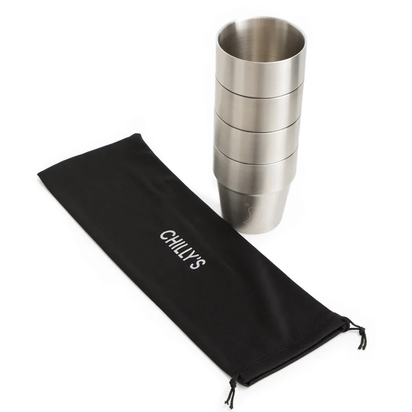 Chilly's Stackable Cups Set of 4 Stainless Steel - Image 3