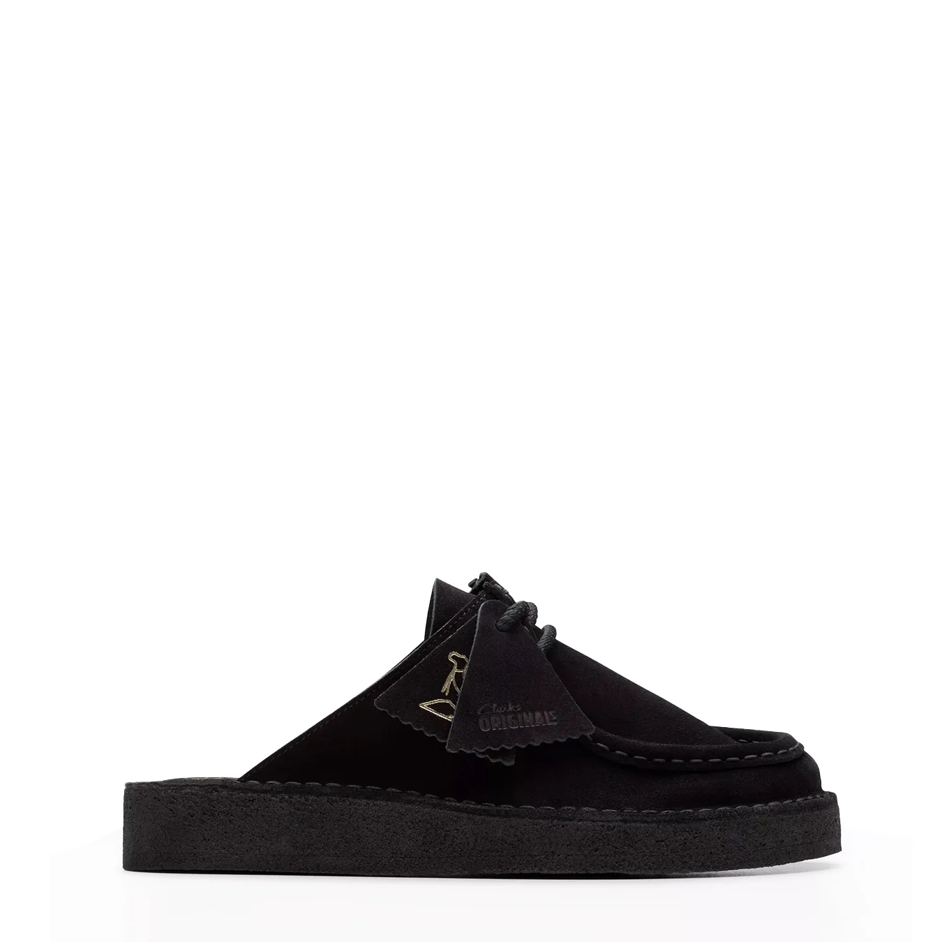 Clarks Originals Womens DSRT Nomad Mule Black Suede