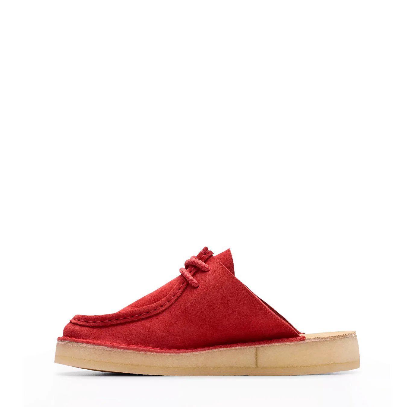 Clarks Originals Womens DSRT Nomad Mule Red Suede - Image 5