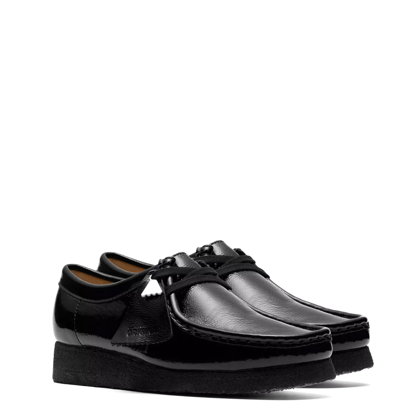 Clarks Originals Womens Wallabee Black Patent - Image 2