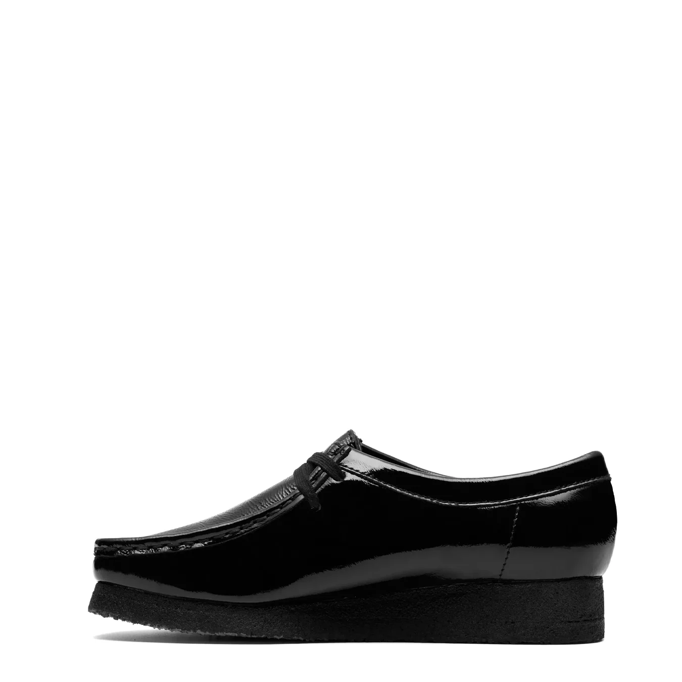 Clarks Originals Womens Wallabee Black Patent - Image 3
