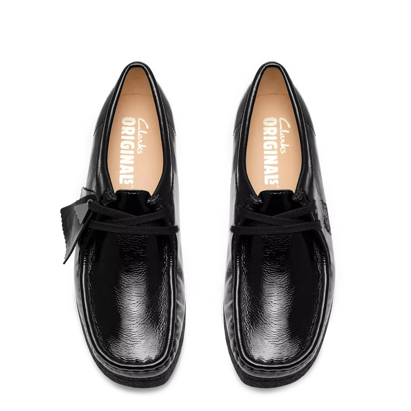 Clarks Originals Womens Wallabee Black Patent - Image 4