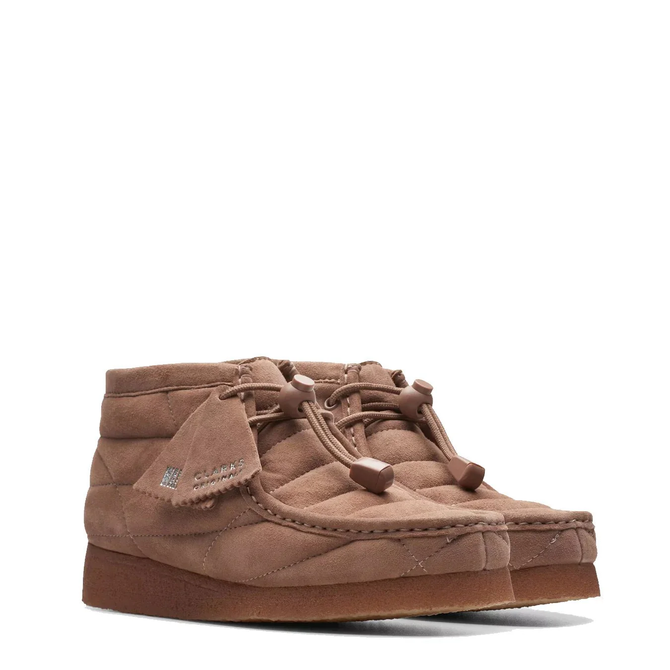 Clarks Originals Womens Wallabee Boot Burnt Brick Suede - Image 4