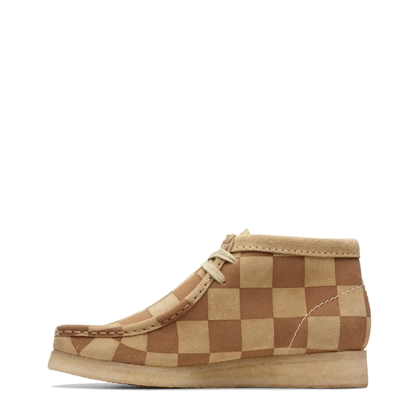 Clarks Originals Womens Wallabee Boot Maple Check - Image 2
