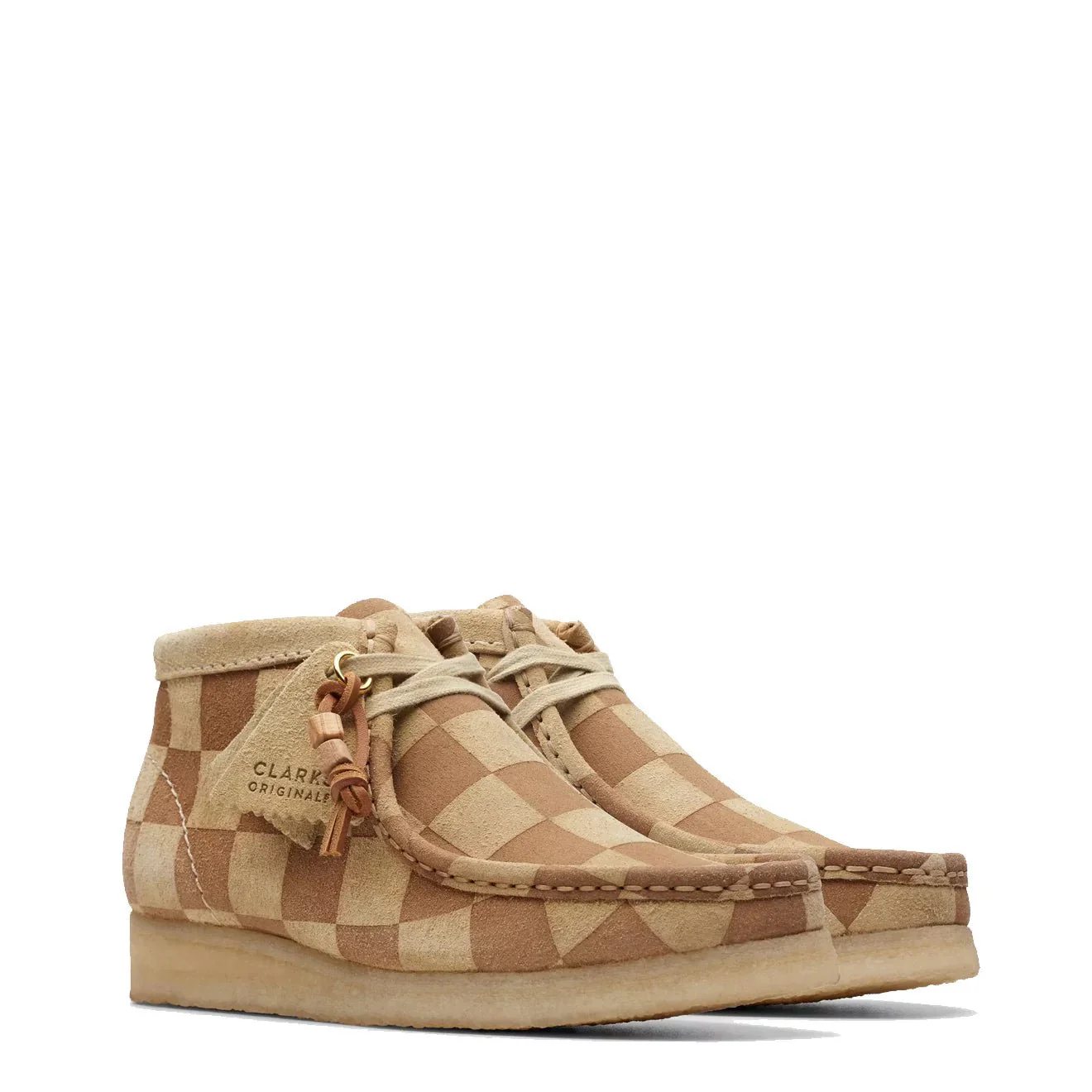 Clarks Originals Womens Wallabee Boot Maple Check - Image 5