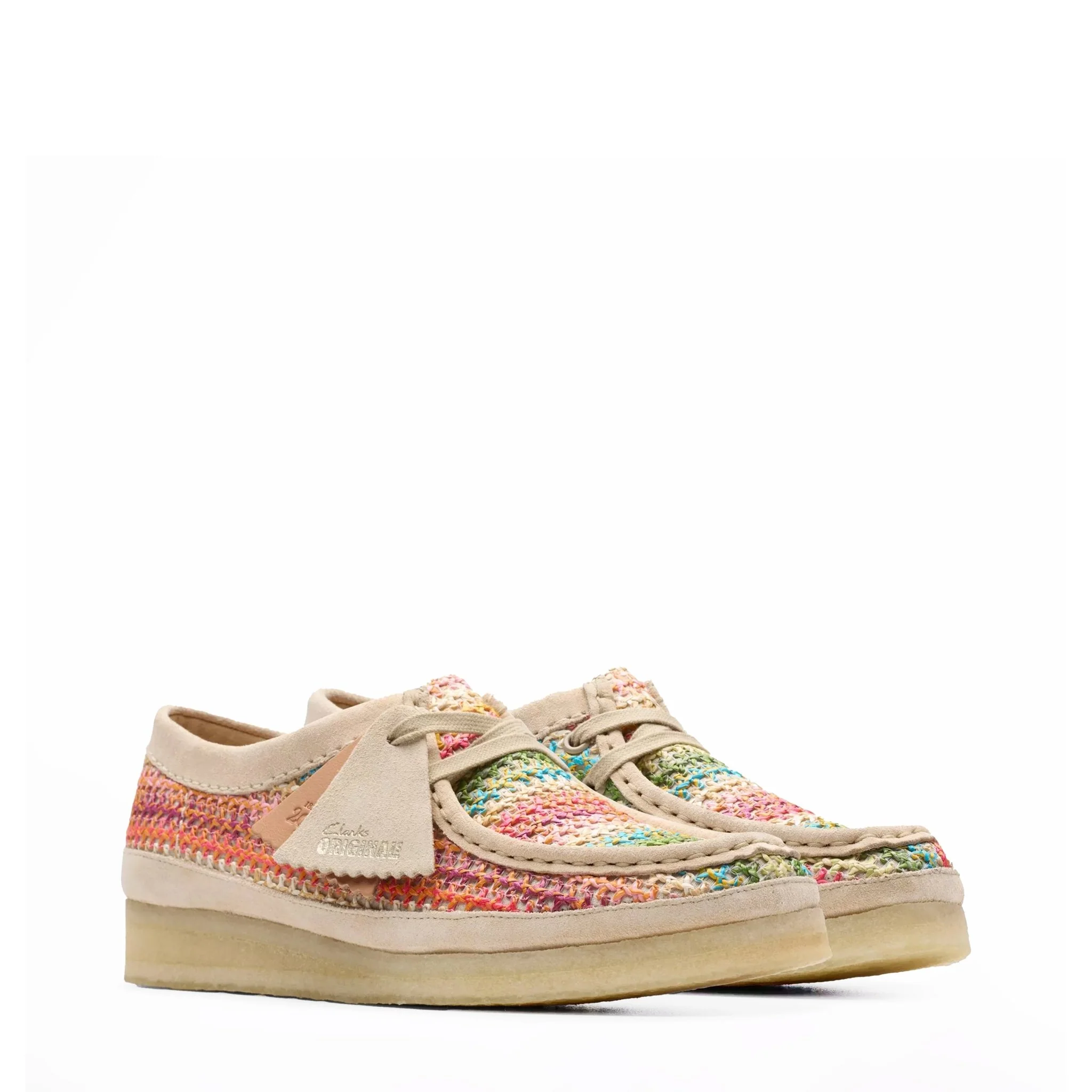 Clarks Originals Womens Wallabee Multi Raffia - Image 2