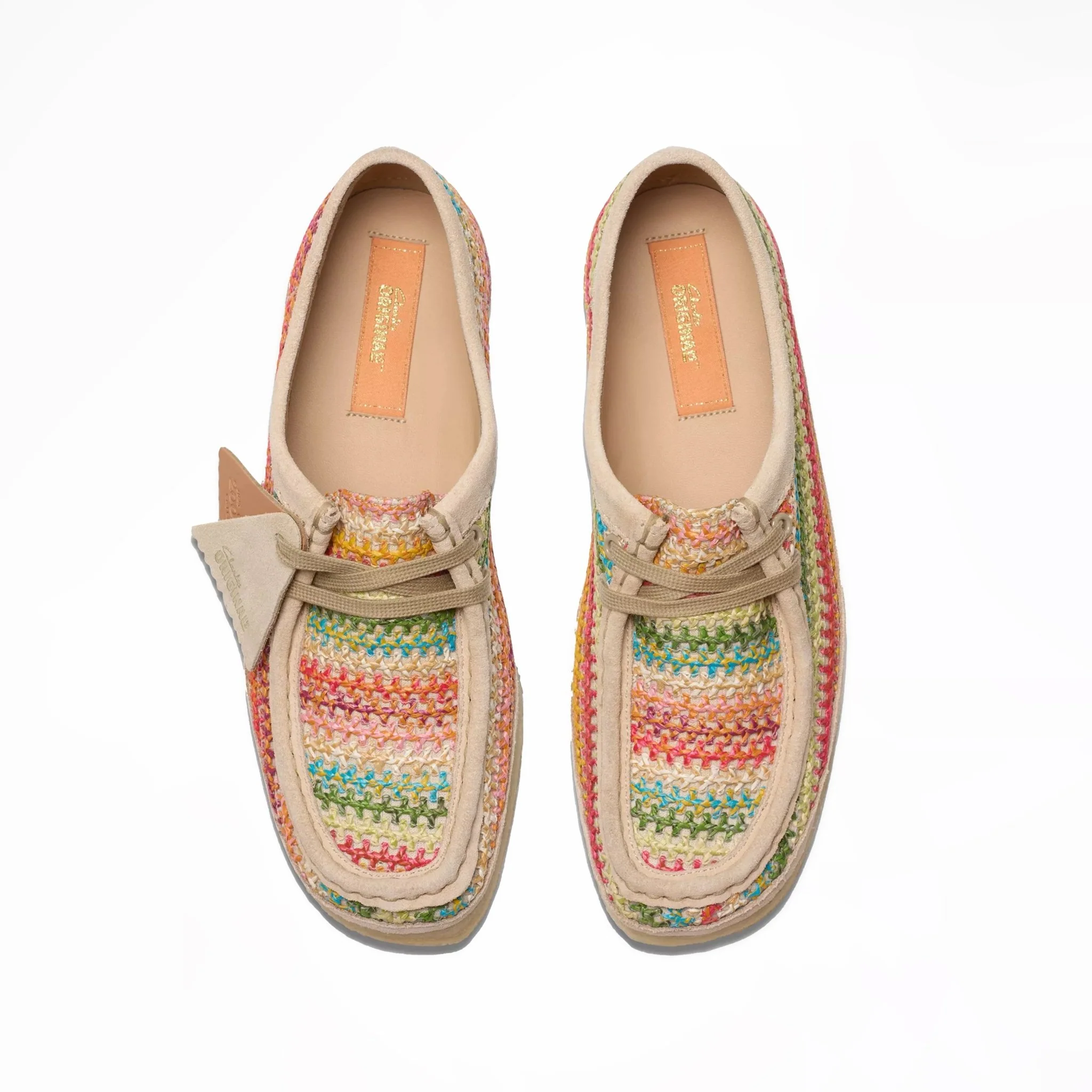 Clarks Originals Womens Wallabee Multi Raffia - Image 3