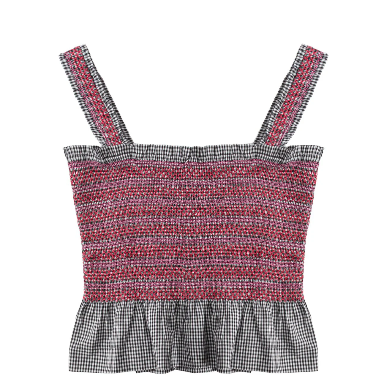 Damson Madder Ami Cami Black & White Gingham - Image 2