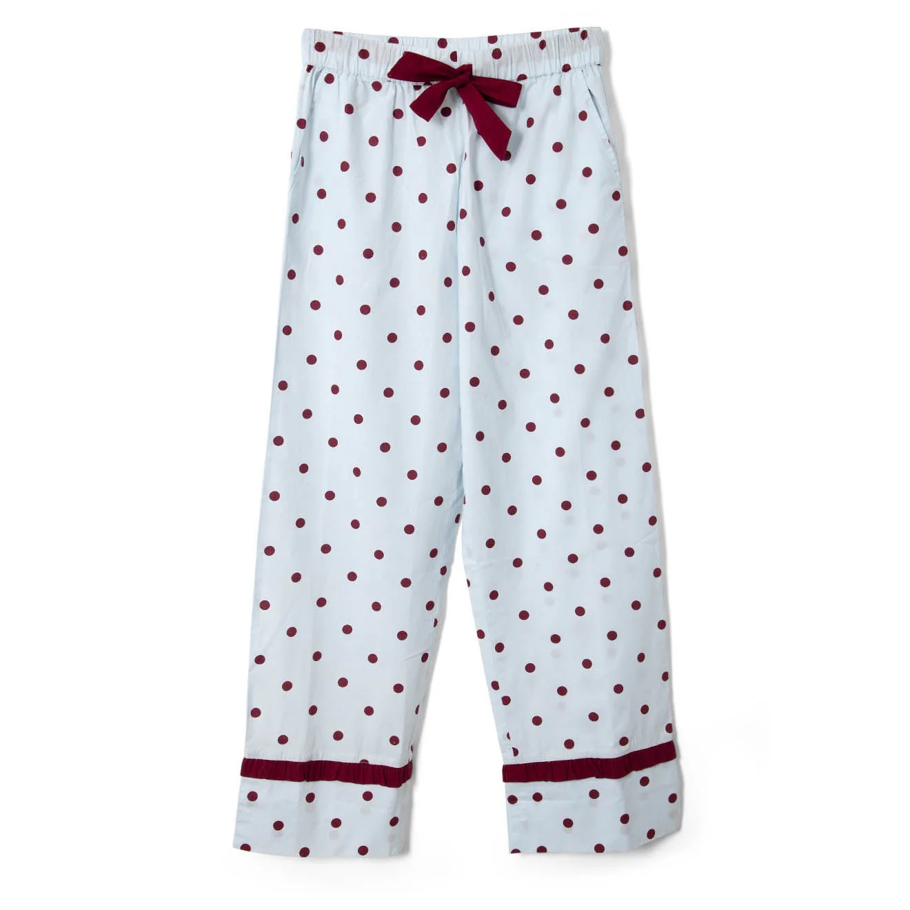 Damson Madder Antonella Pyjama Set Polka Dot Blue - Image 3