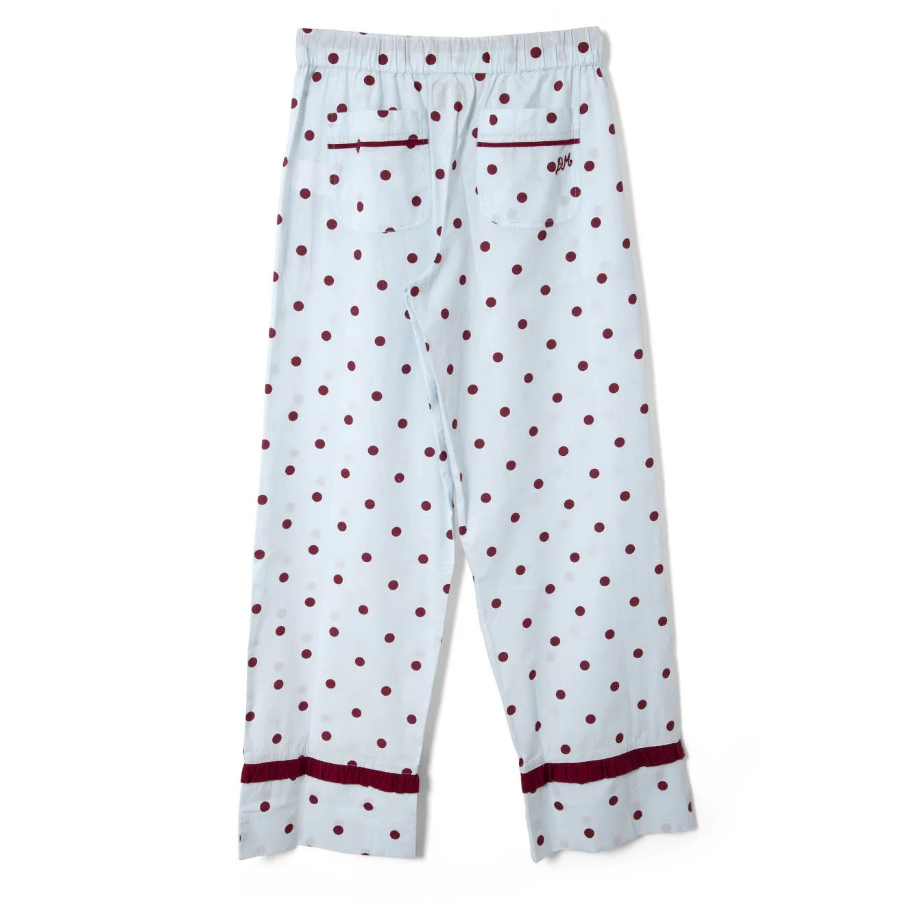 Damson Madder Antonella Pyjama Set Polka Dot Blue - Image 6