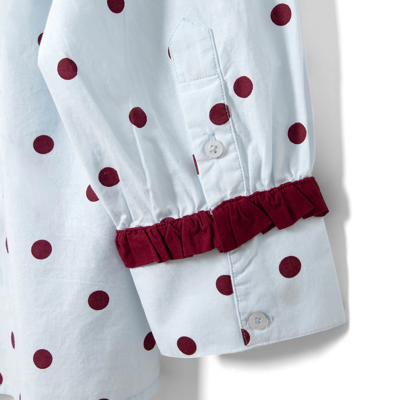 Damson Madder Antonella Pyjama Set Polka Dot Blue - Image 7