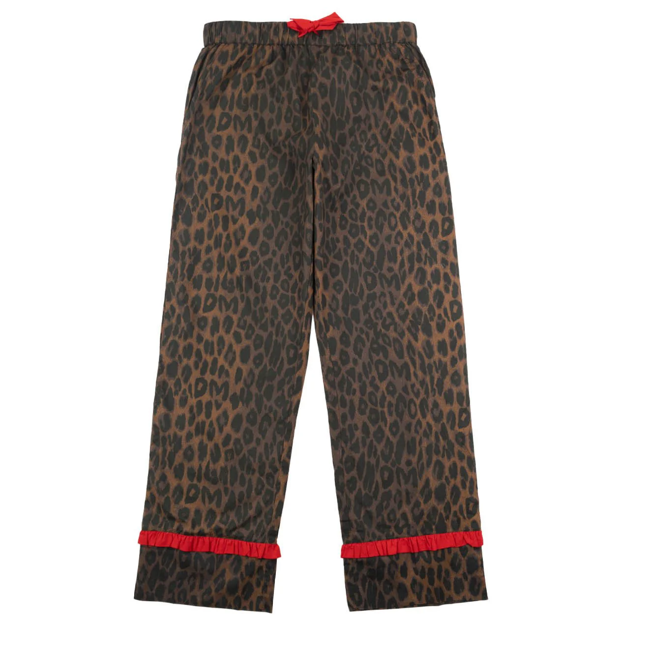 Damson Madder Antonia Pyjama Set Dark Leopard / Red - Image 3