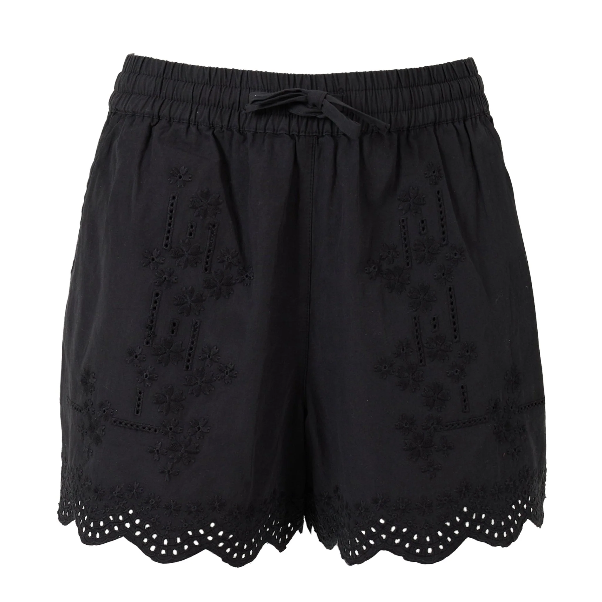 Damson Madder Blondey Shorts Black Embroidery
