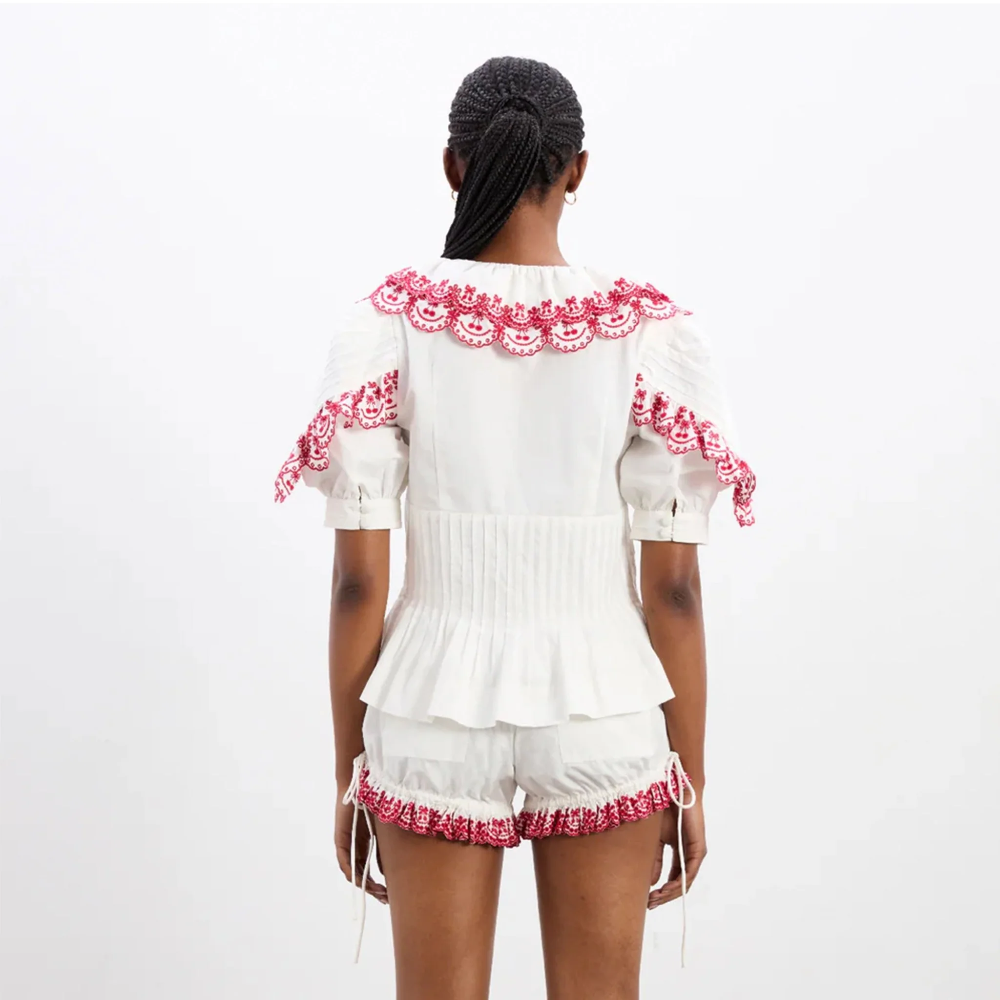 Damson Madder Caroline Blouse Cherries - Image 5