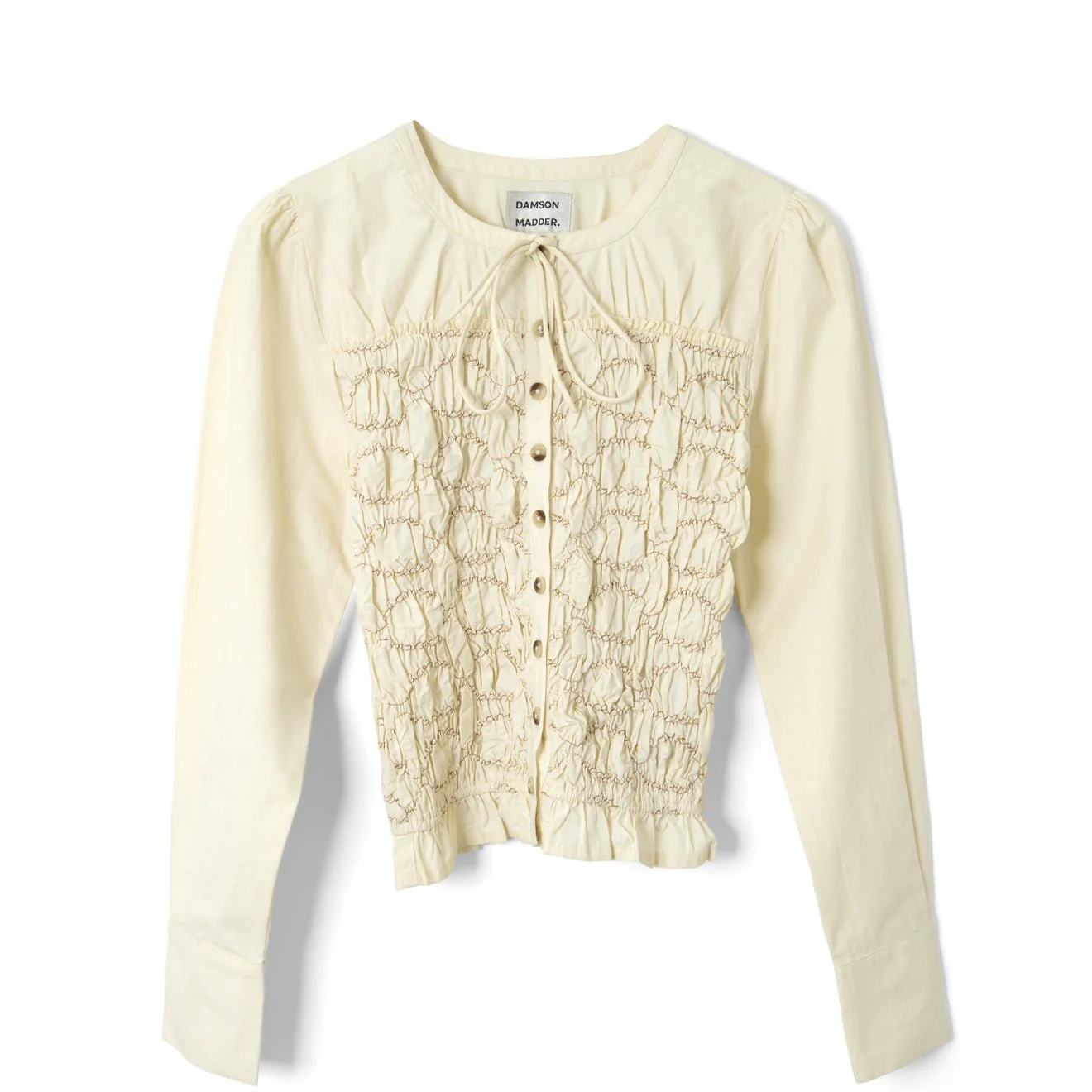 Damson Madder Elliana Smocked Cardi Butter Smocked