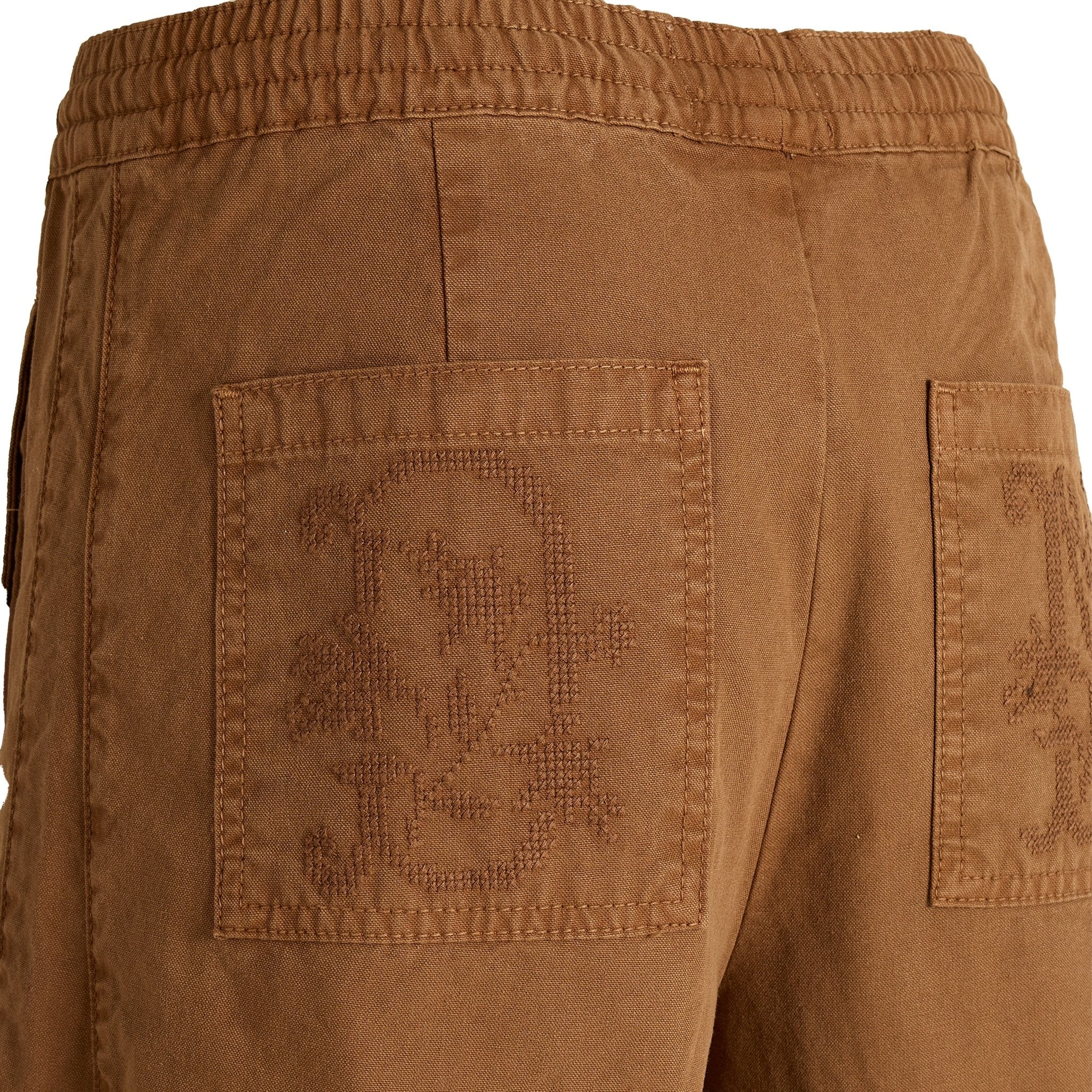 Damson Madder Felix Twill Trouser Caramel - Image 3