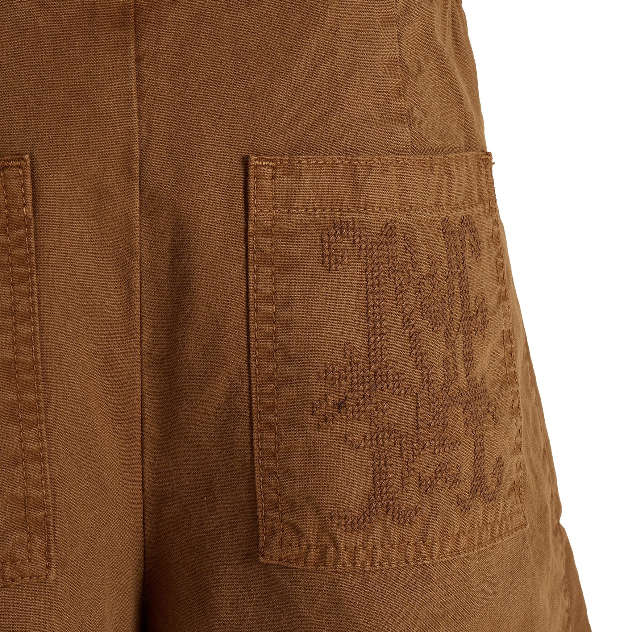 Damson Madder Felix Twill Trouser Caramel - Image 4