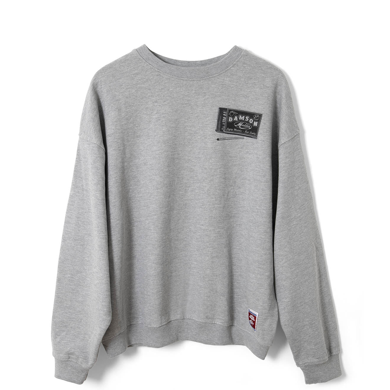 Damson Madder General Store Graphic Sweatshirt Grey Marl