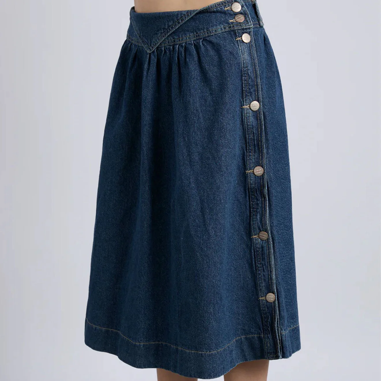 Damson Madder Hollis Midi Skirt Dallas Wash - Image 5