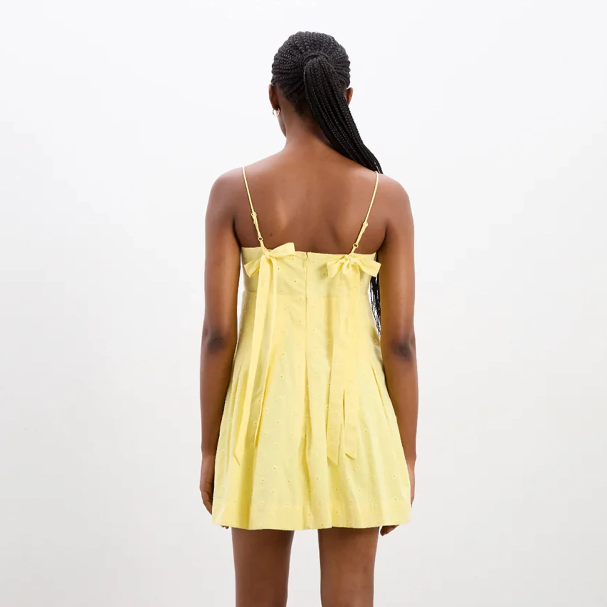 Damson Madder Iris Mini Dress Butter Broderie - Image 3