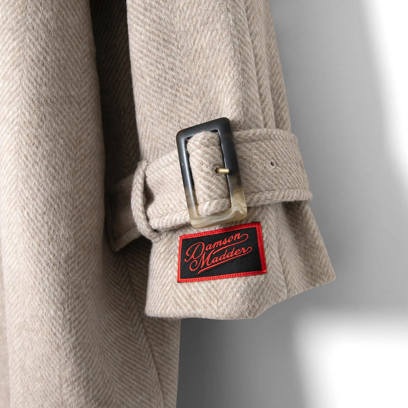 Damson Madder Jude Wool Coat Grey - Image 4