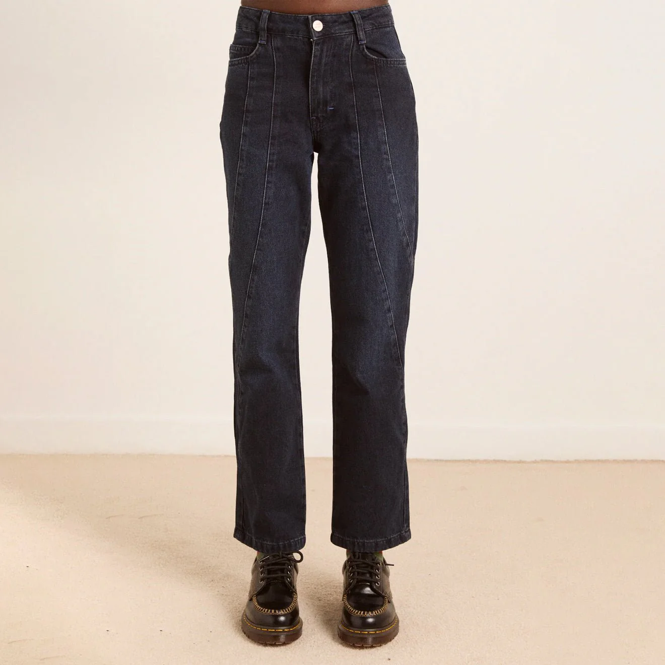 Damson Madder Juli Jeans Wavy Seams - Image 6