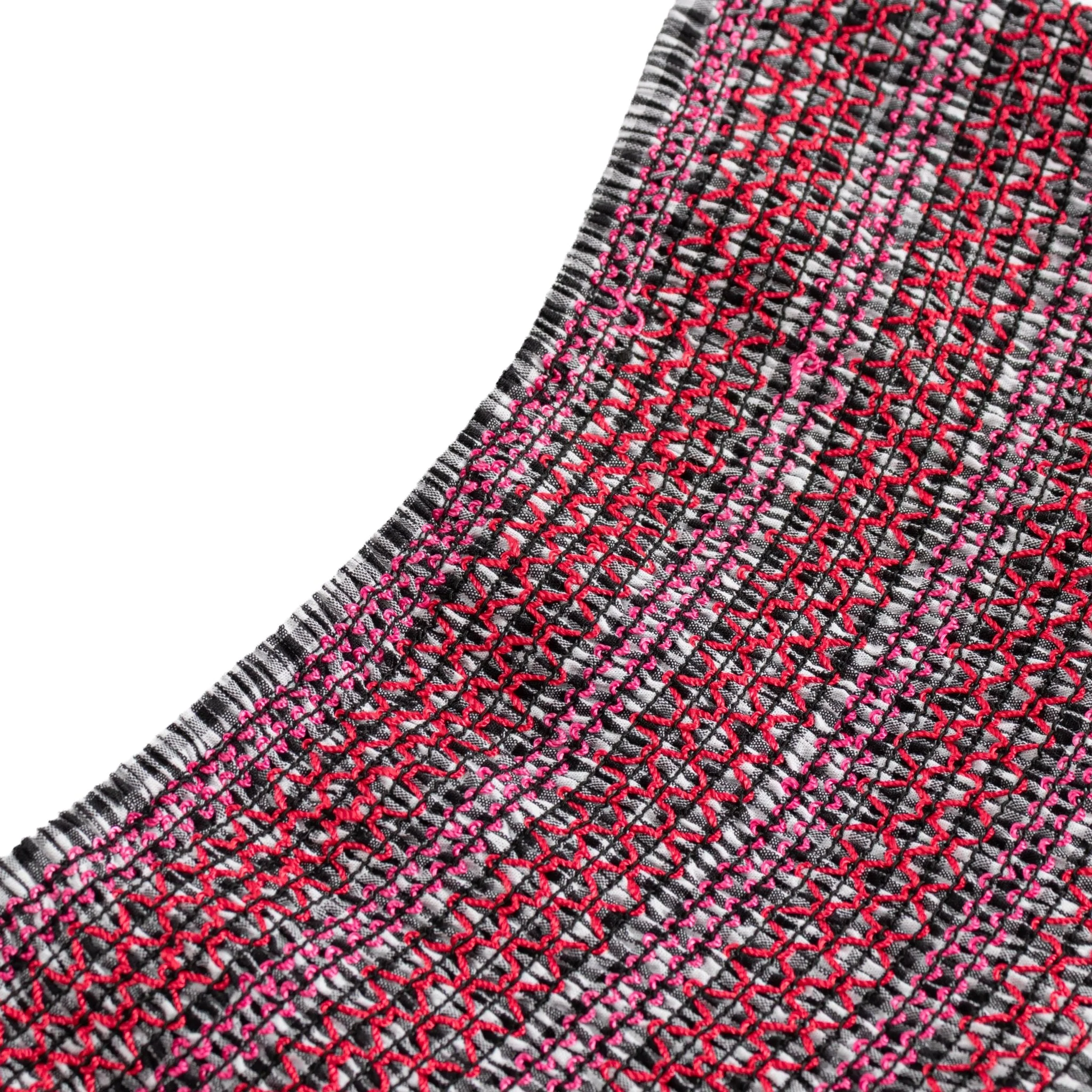 Damson Madder Layla Godet Midi Skirt Black & White Gingham - Image 3