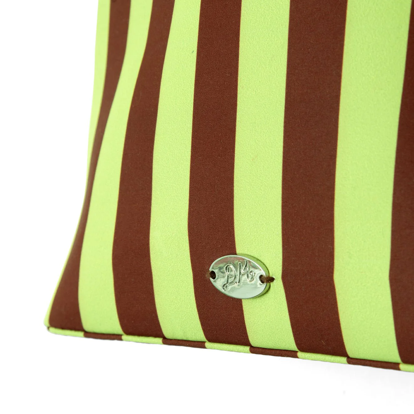 Damson Madder Lorelai Bag Avocado / Chocolate Stripe - Image 5