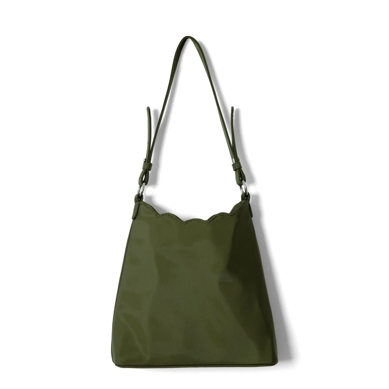 Damson Madder Lorelai Bag In Heavy Satin Olive - Image 2