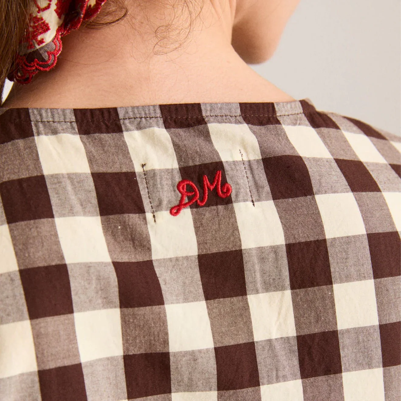 Damson Madder Madison Blouse Butter Gingham - Image 11