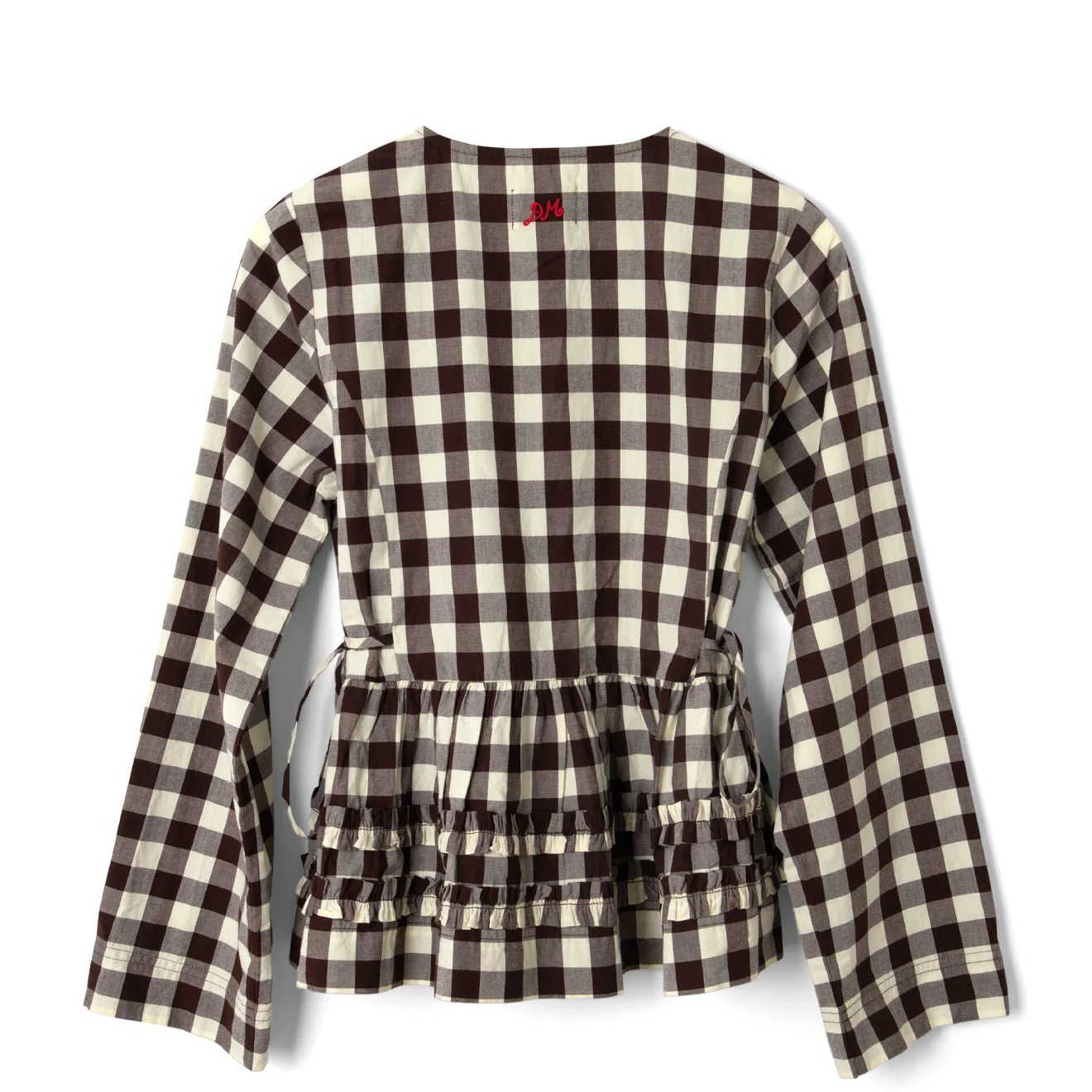 Damson Madder Madison Blouse Butter Gingham - Image 2