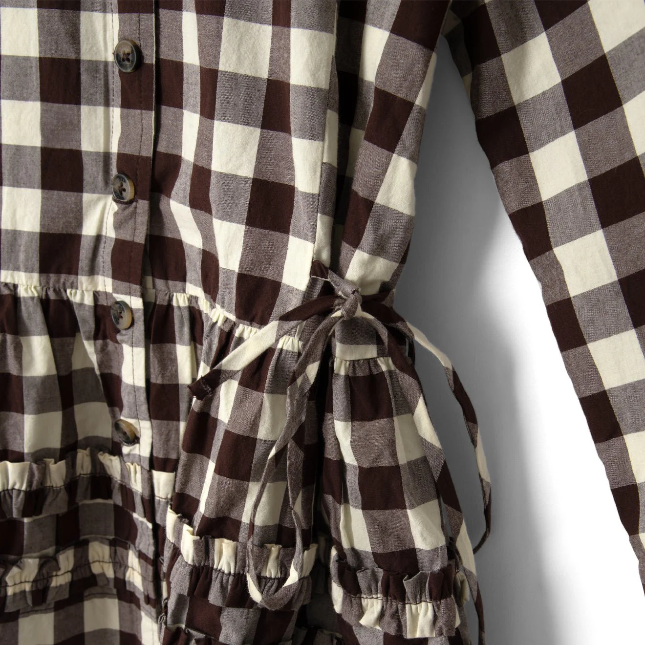 Damson Madder Madison Blouse Butter Gingham - Image 3