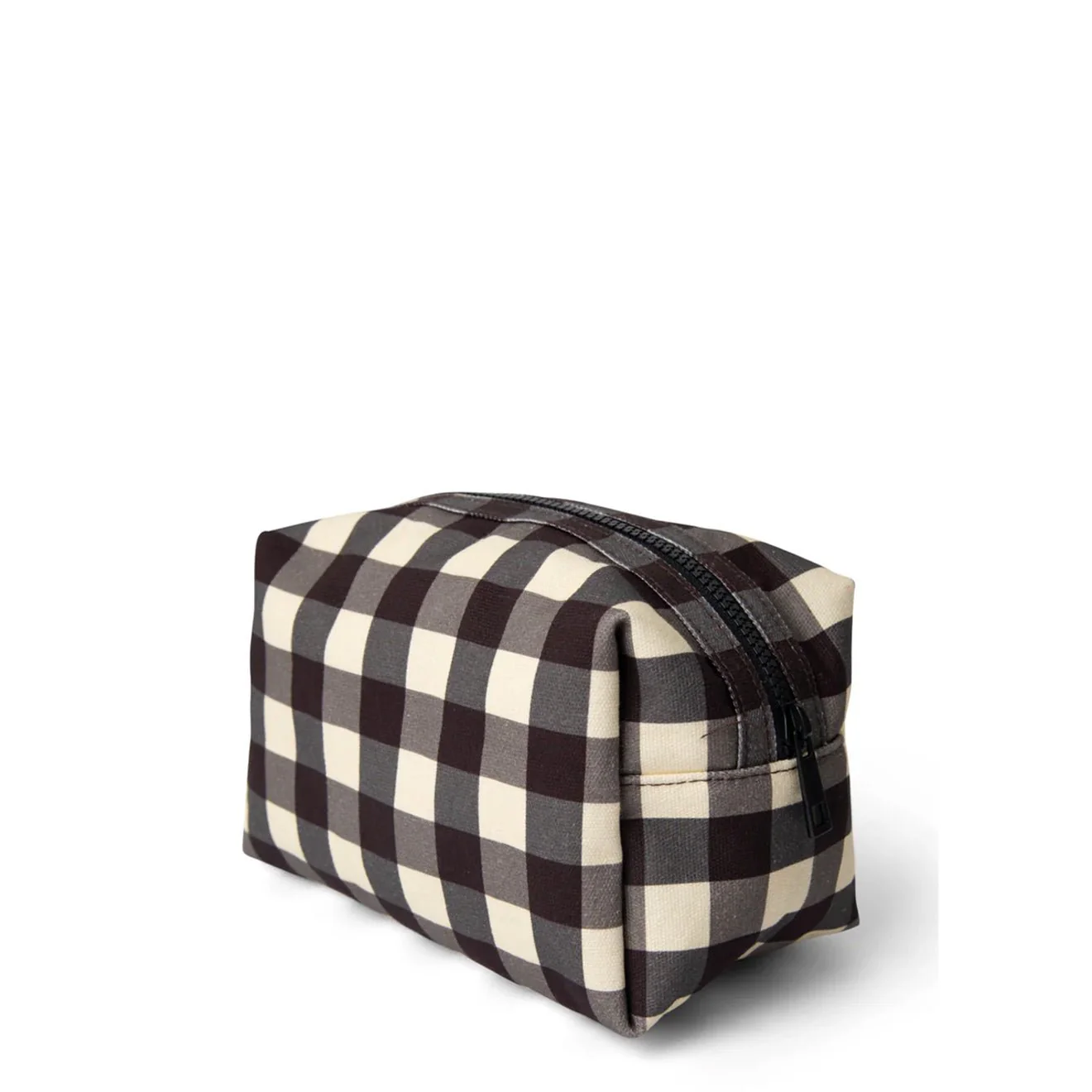 Damson Madder Make Up Bag Butter Gingham - Image 2