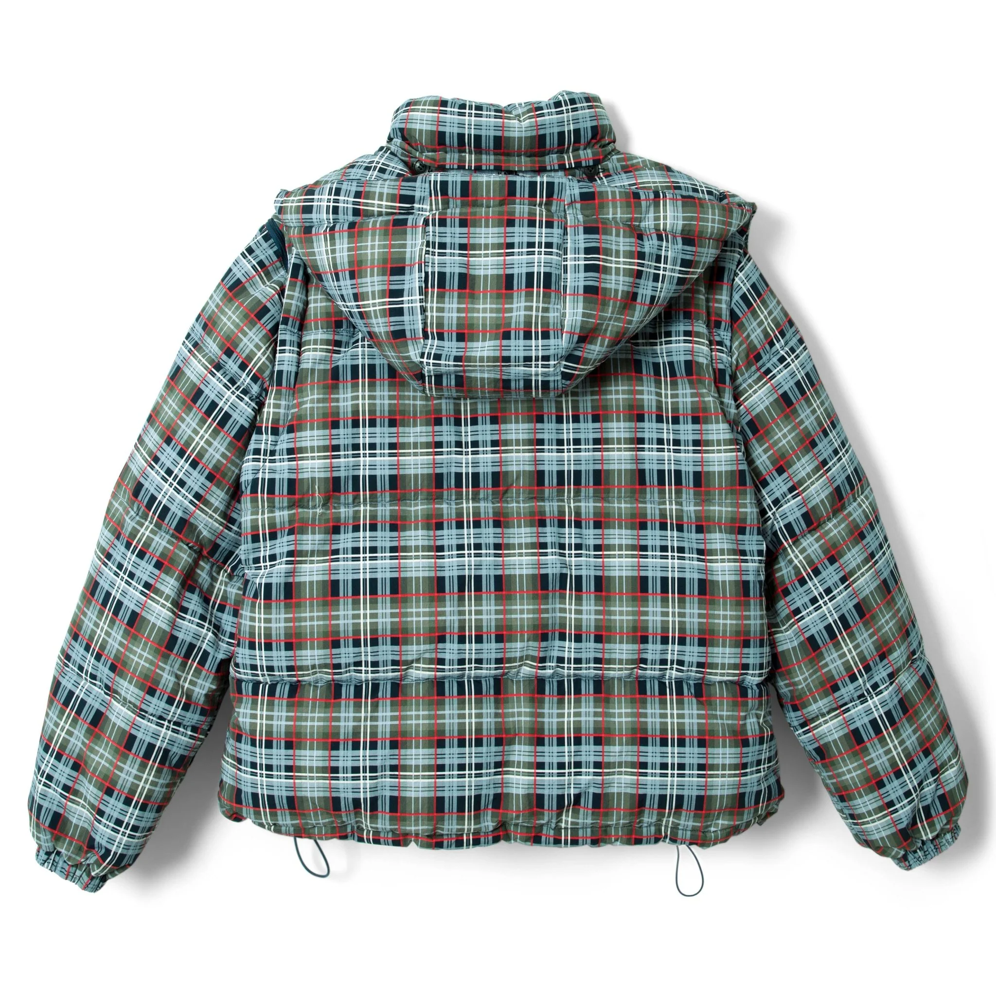 Damson Madder Pearl Hooded Puffer Multi Check - Image 2