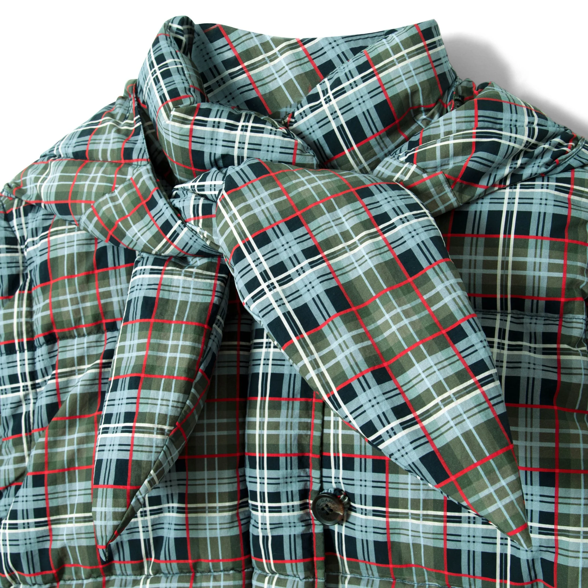 Damson Madder Pearl Hooded Puffer Multi Check - Image 3
