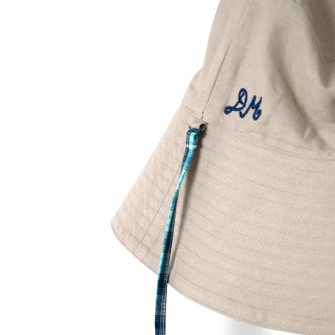 Damson Madder Reversible Sun Hat Tomboy Check & Stone - Image 8