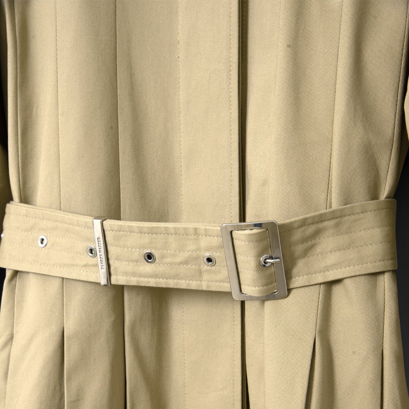 Damson Madder Sofia Pleated Trench Light Stone - Image 5