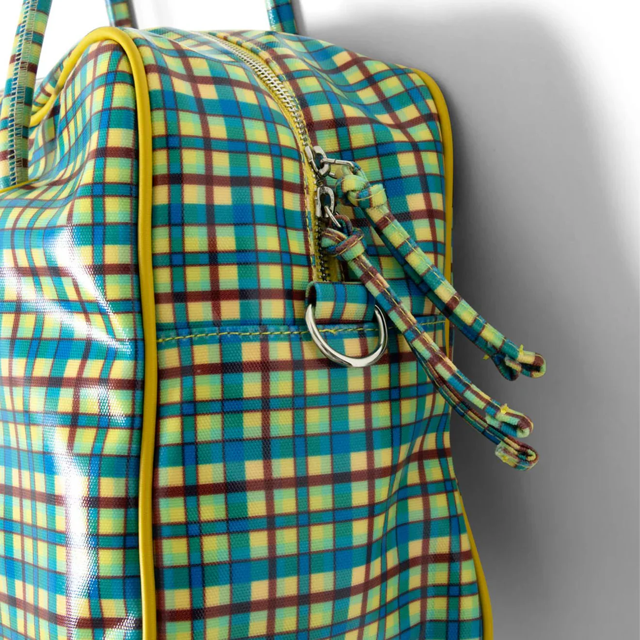 Damson Madder Truro Coated Holdall Zesty Check - Image 6