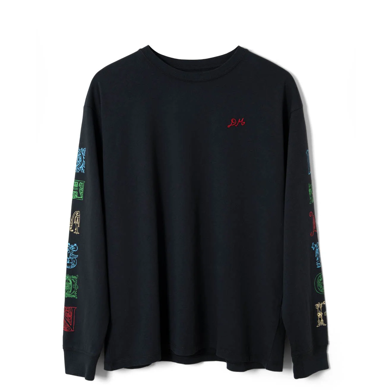 Damson Madder Winter Solstice L/S Tee Charcoal
