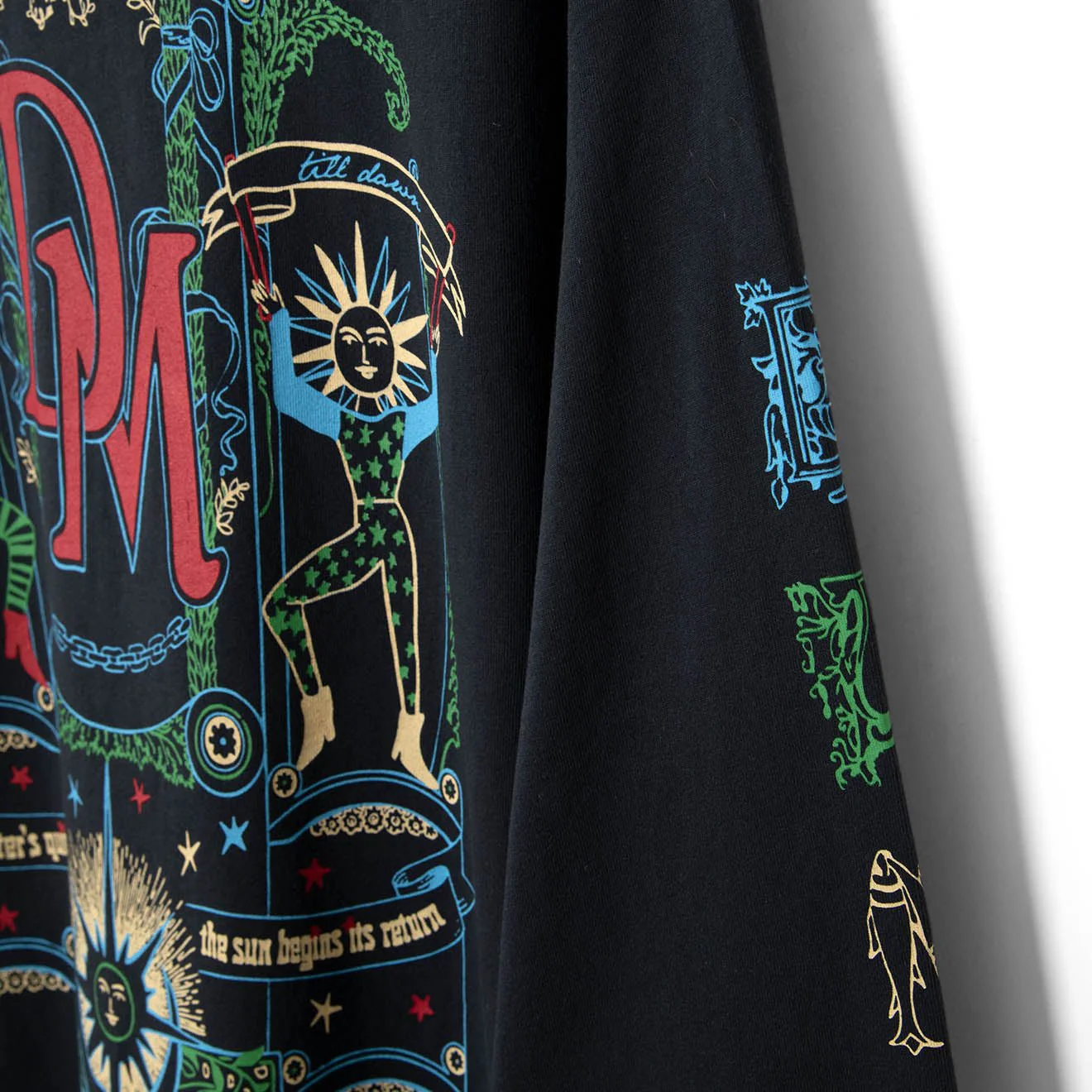 Damson Madder Winter Solstice L/S Tee Charcoal - Image 4